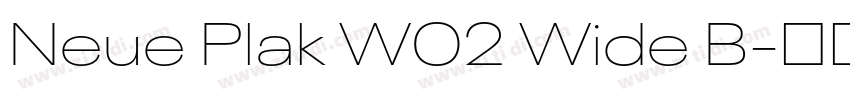 Neue Plak W02 Wide B字体转换 Neue Plak W02 Wide B字体转换